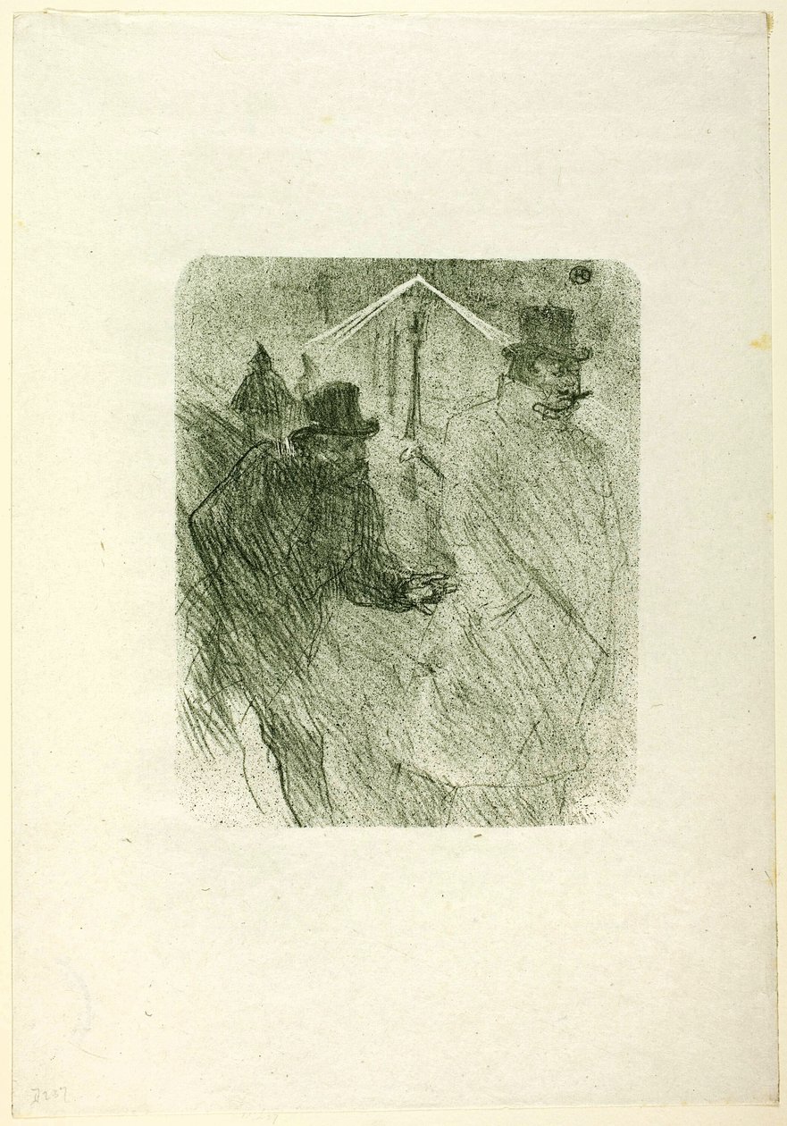 Baron Moïse Bedelend, uit Au Pied du Sinaï door Henri de Toulouse Lautrec