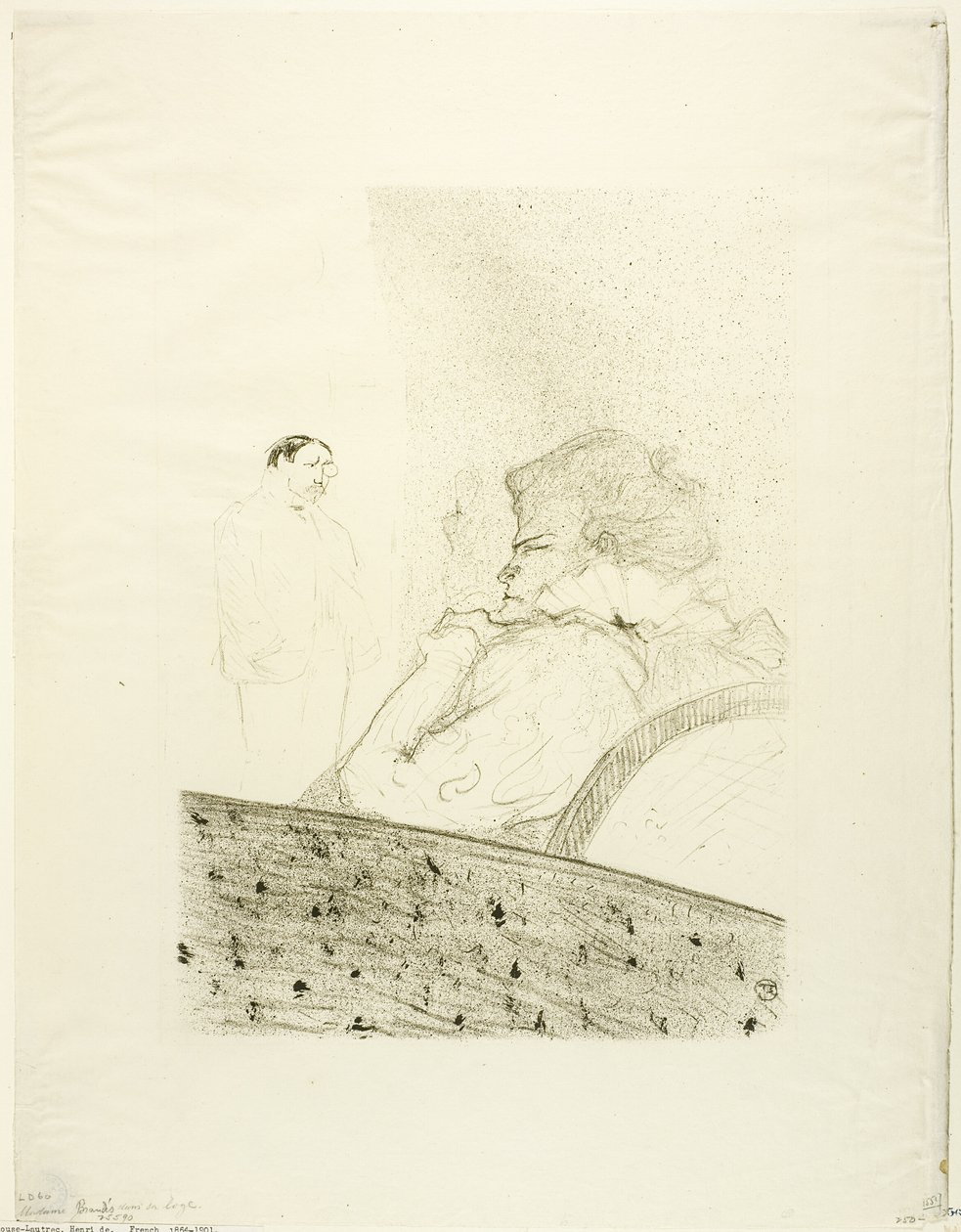 Brandès in haar doos door Henri de Toulouse Lautrec