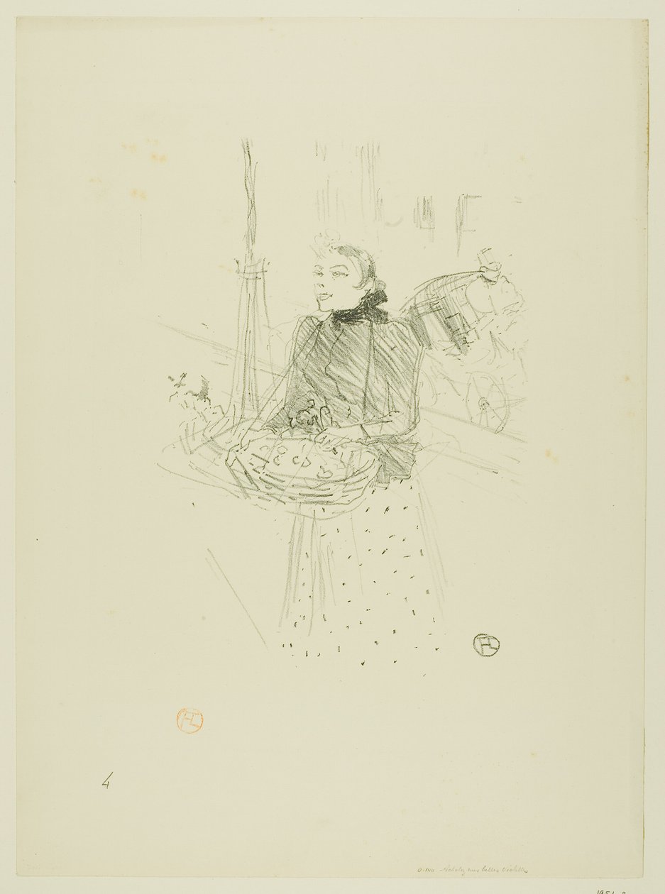 Koop mijn mooie viooltjes, uit Mélodies de Désiré Dihau door Henri de Toulouse Lautrec