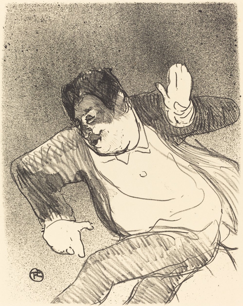 Cadieux - Klein casino door Henri de Toulouse Lautrec