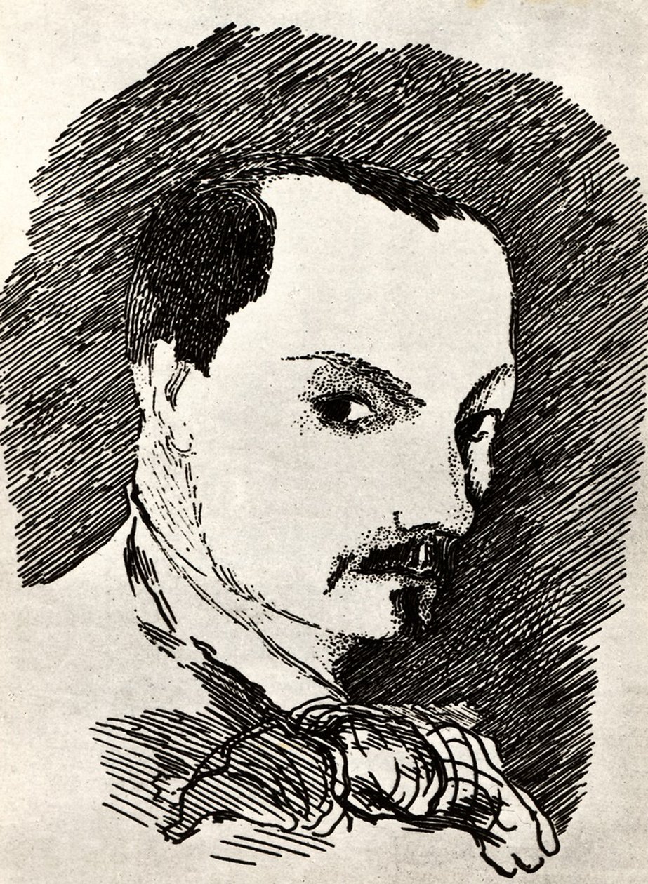 Charles Baudelaire 1821-1867 door Henri de Toulouse Lautrec