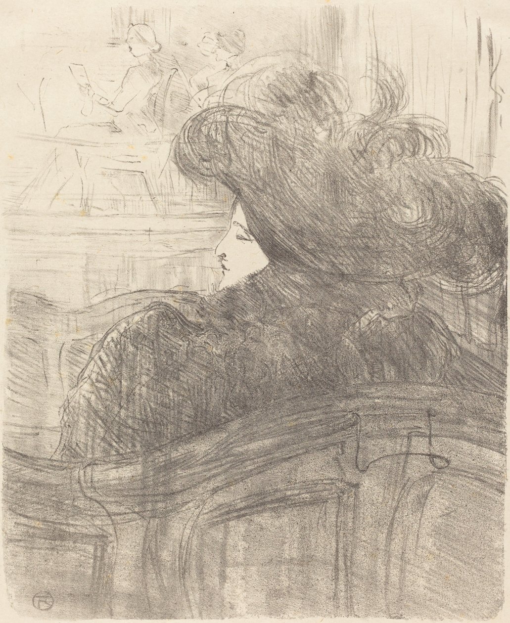 Cléo de Mérode door Henri de Toulouse Lautrec