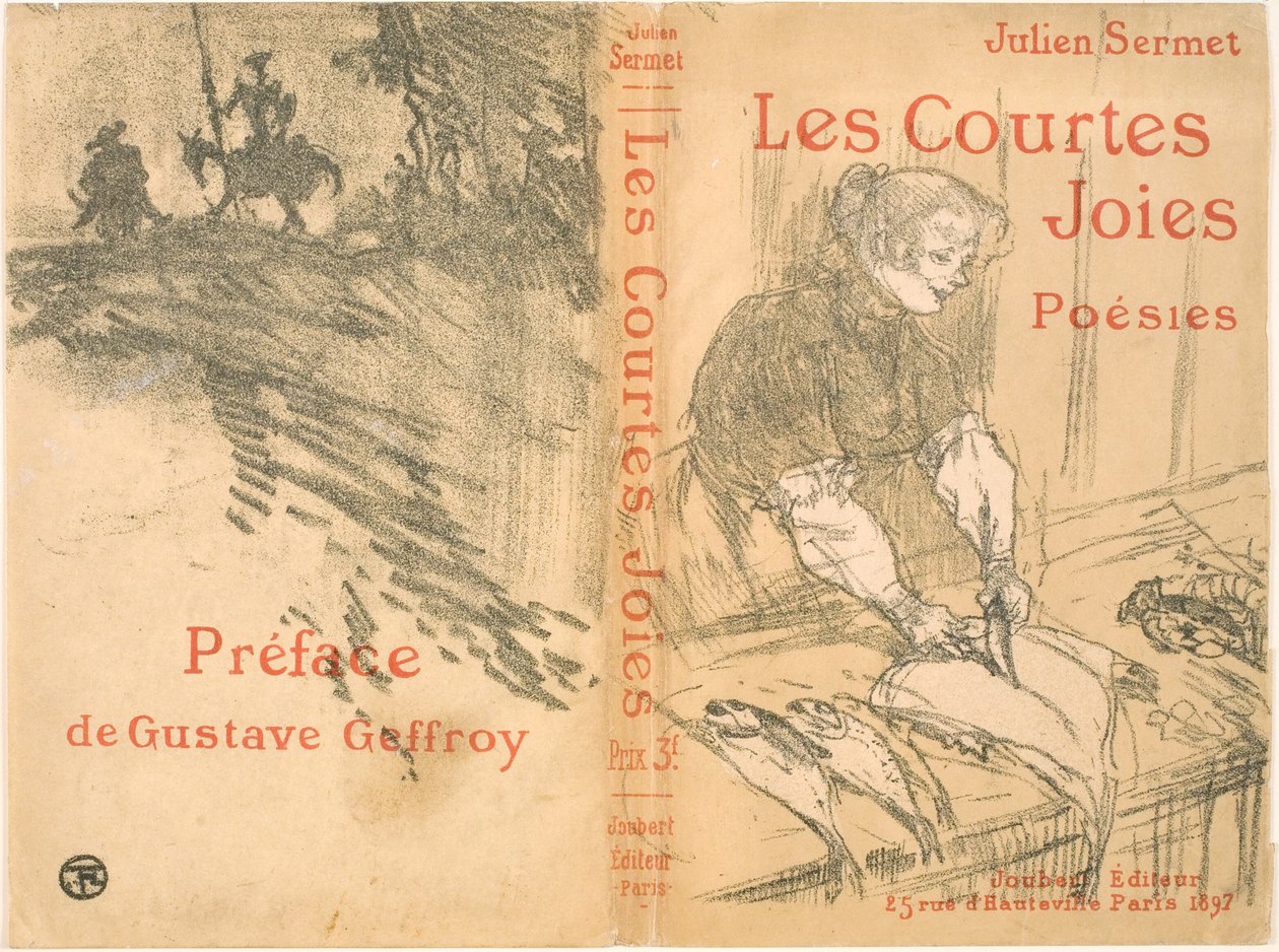 Omslag voor Les Courtes Joies door Henri de Toulouse-Lautrec