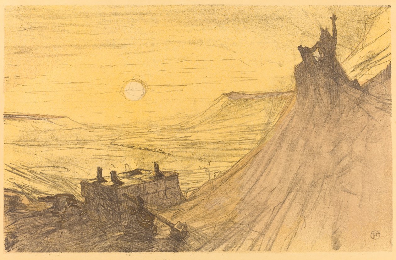 Omslag voor Au pied du Sinaï, 1898 door Henri de Toulouse Lautrec