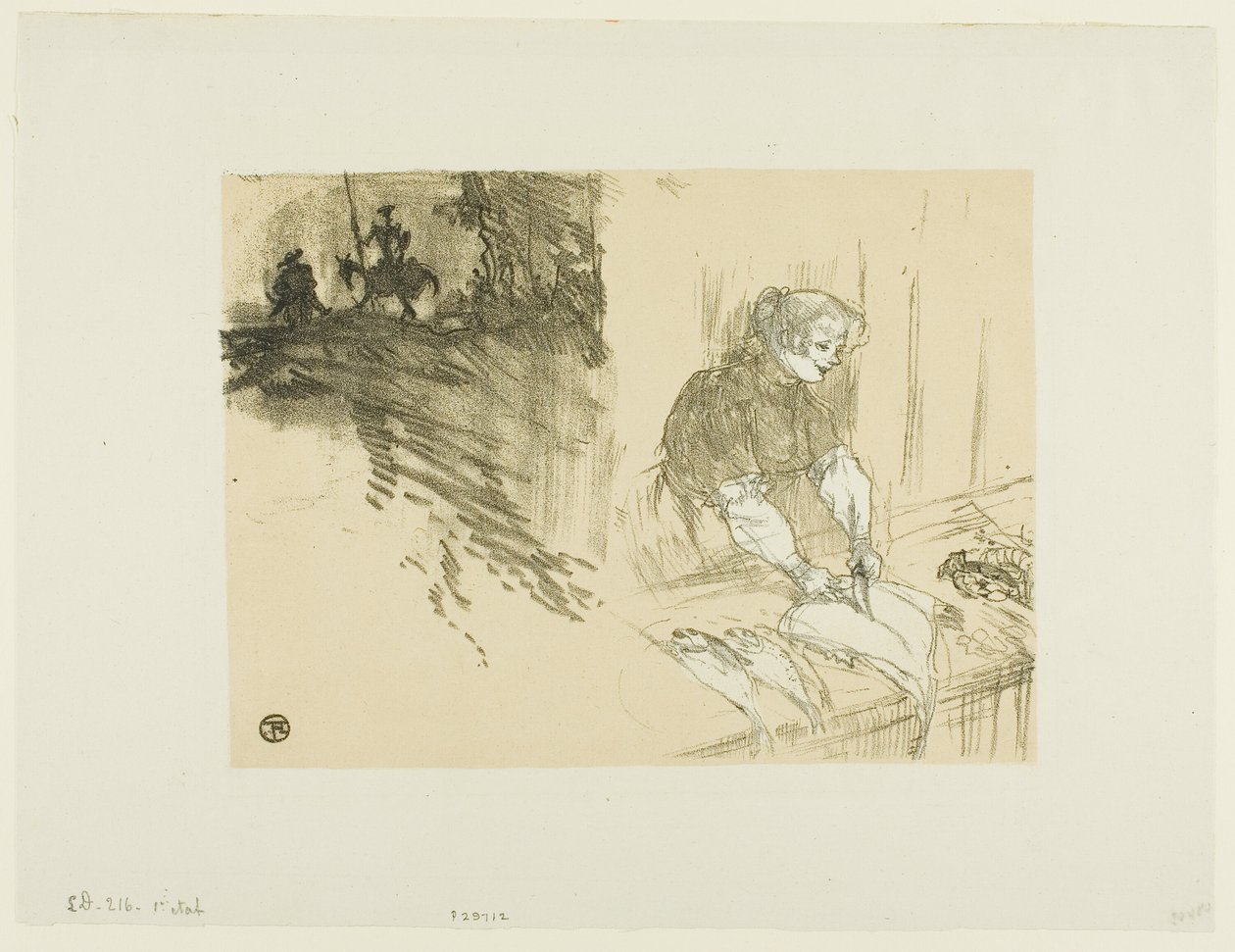 Omslag voor Les Courtes Joies door Henri de Toulouse Lautrec