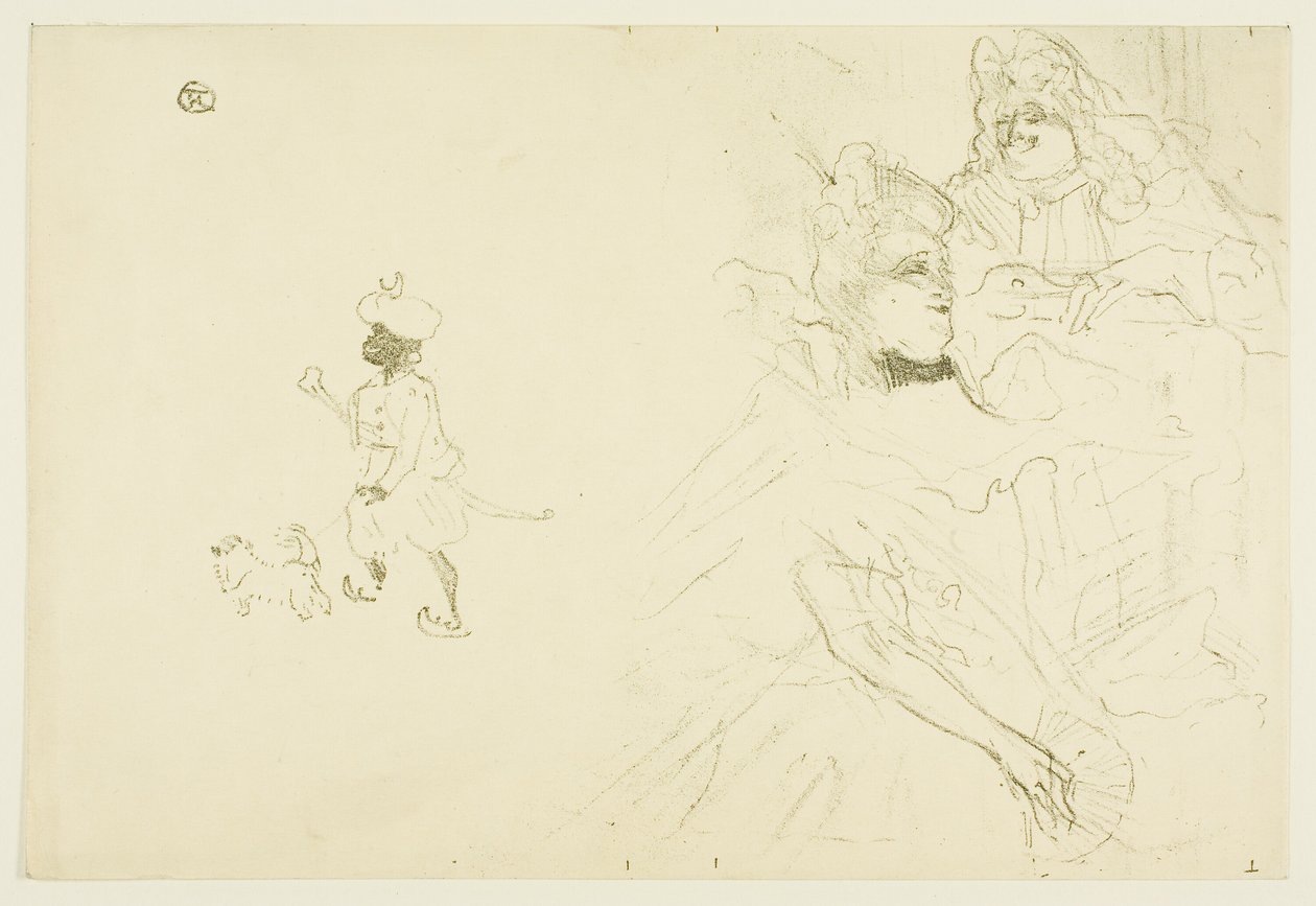 Cover voor Het verliefde voorbeeld van Ninon de Lenclos door Henri de Toulouse Lautrec