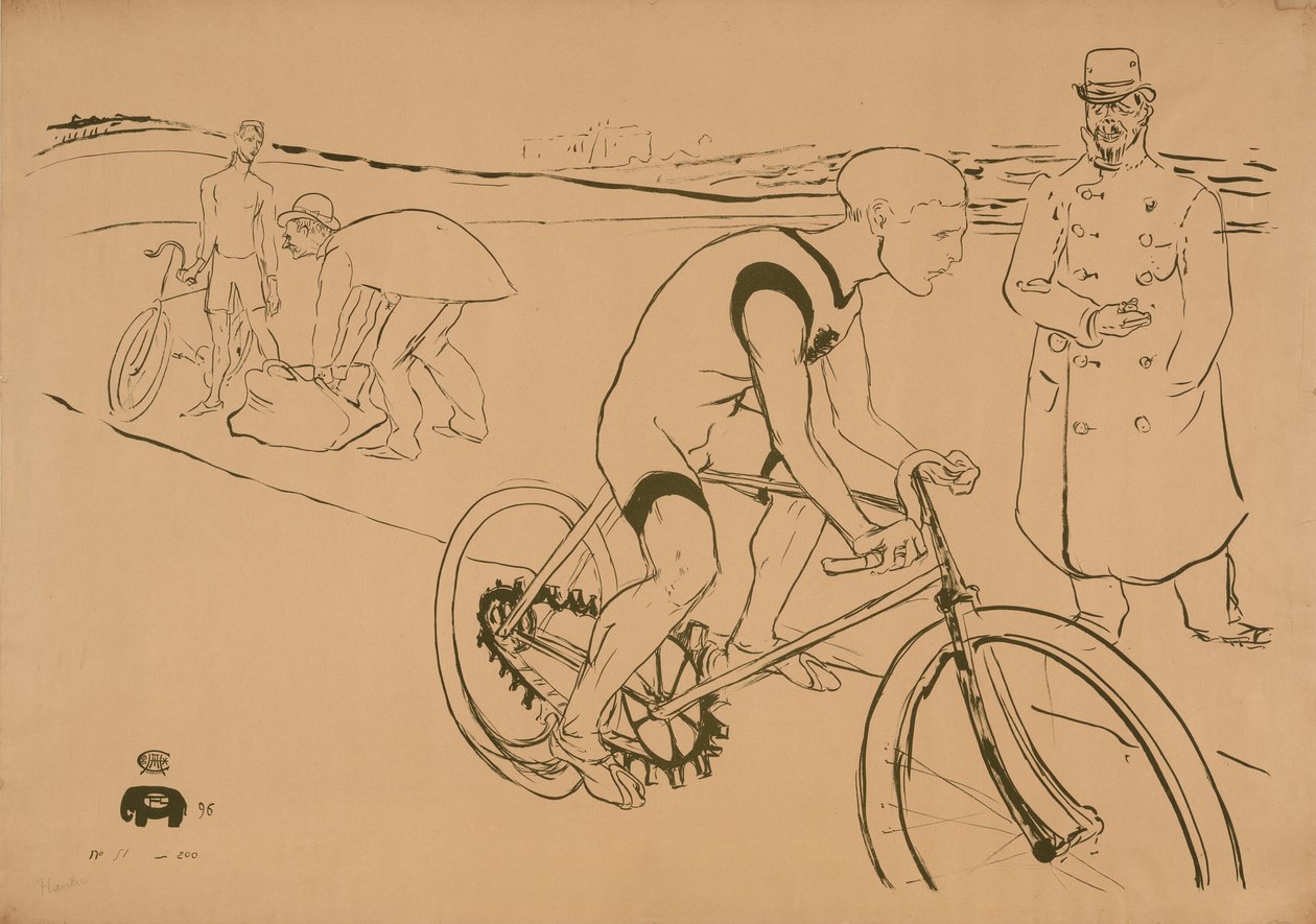 Fiets Michael door Henri de Toulouse Lautrec