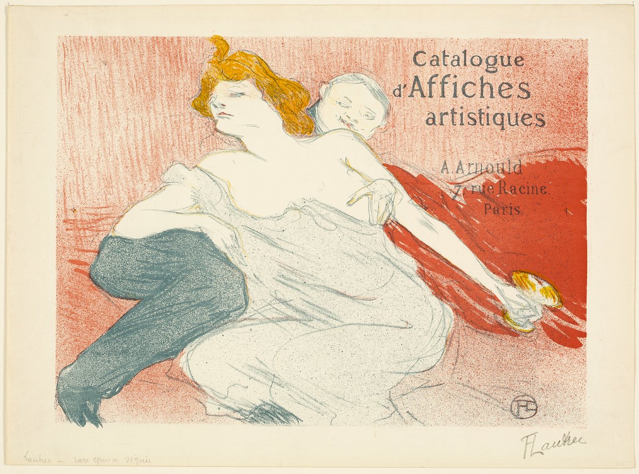 Liederlijkheid (tweede plaat) door Henri de Toulouse Lautrec