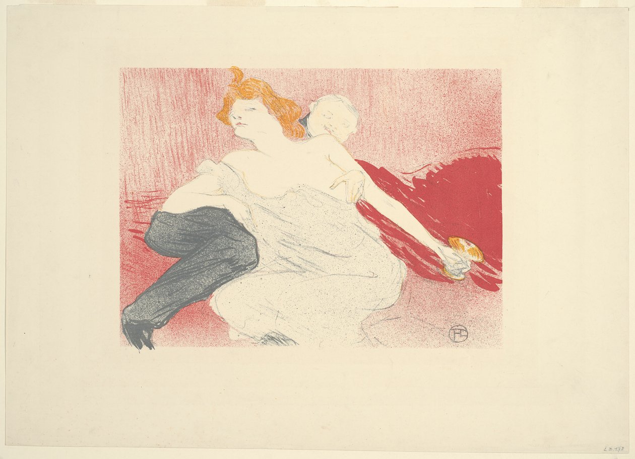 Liederlijkheid (tweede plaat) door Henri de Toulouse Lautrec