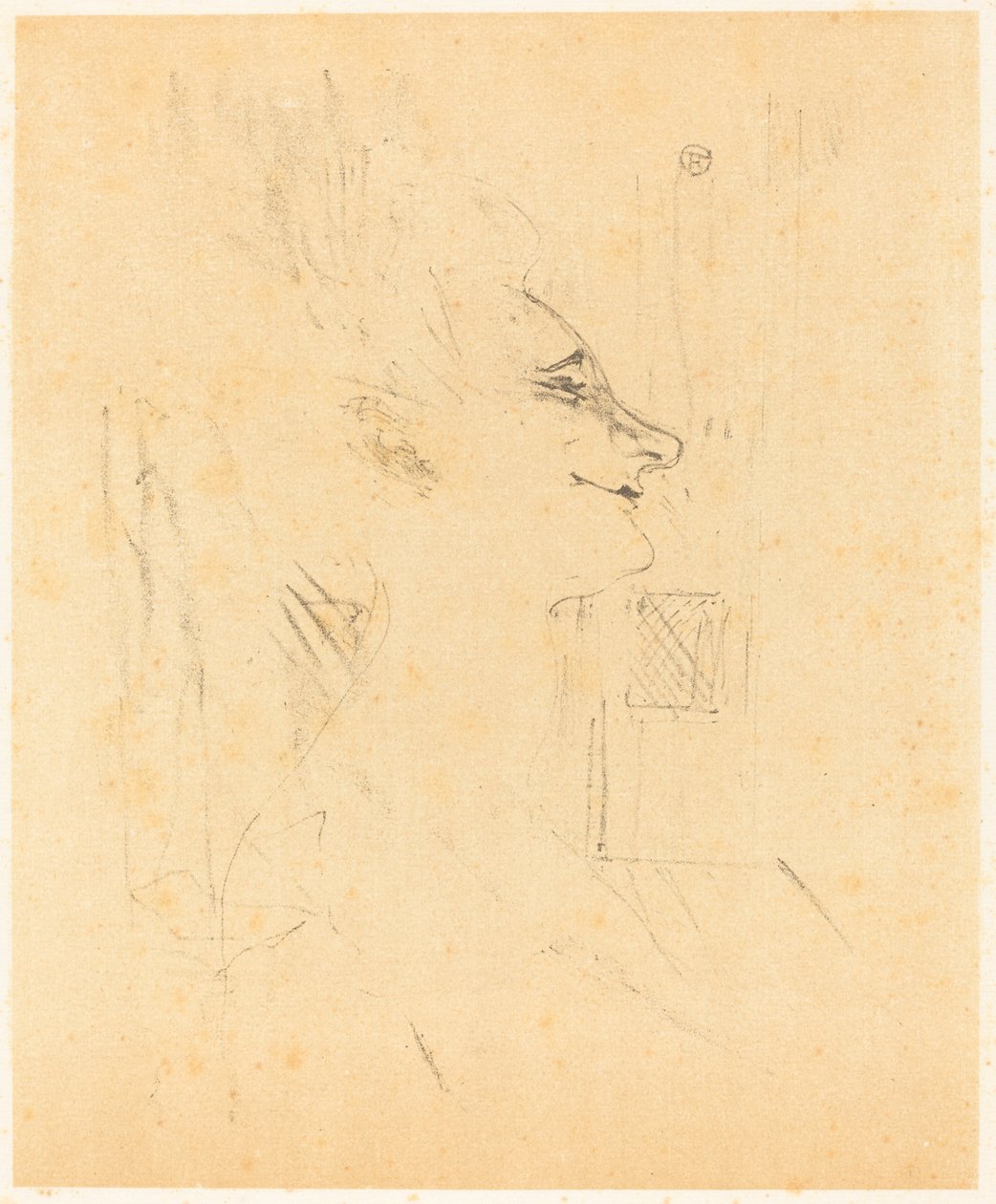 Dronkaard Soularde, 1898 door Henri de Toulouse Lautrec