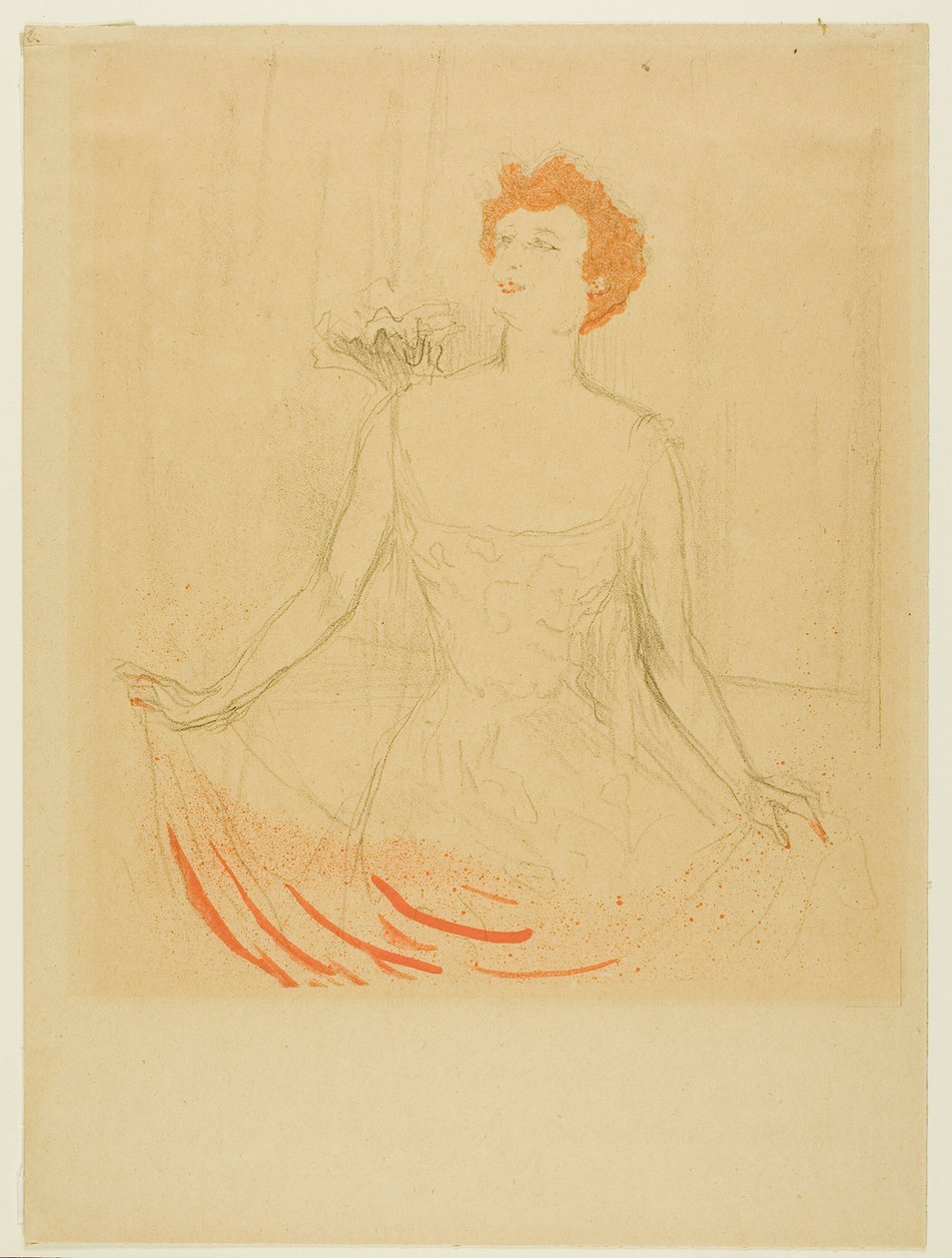 Emma Calvé door Henri de Toulouse Lautrec