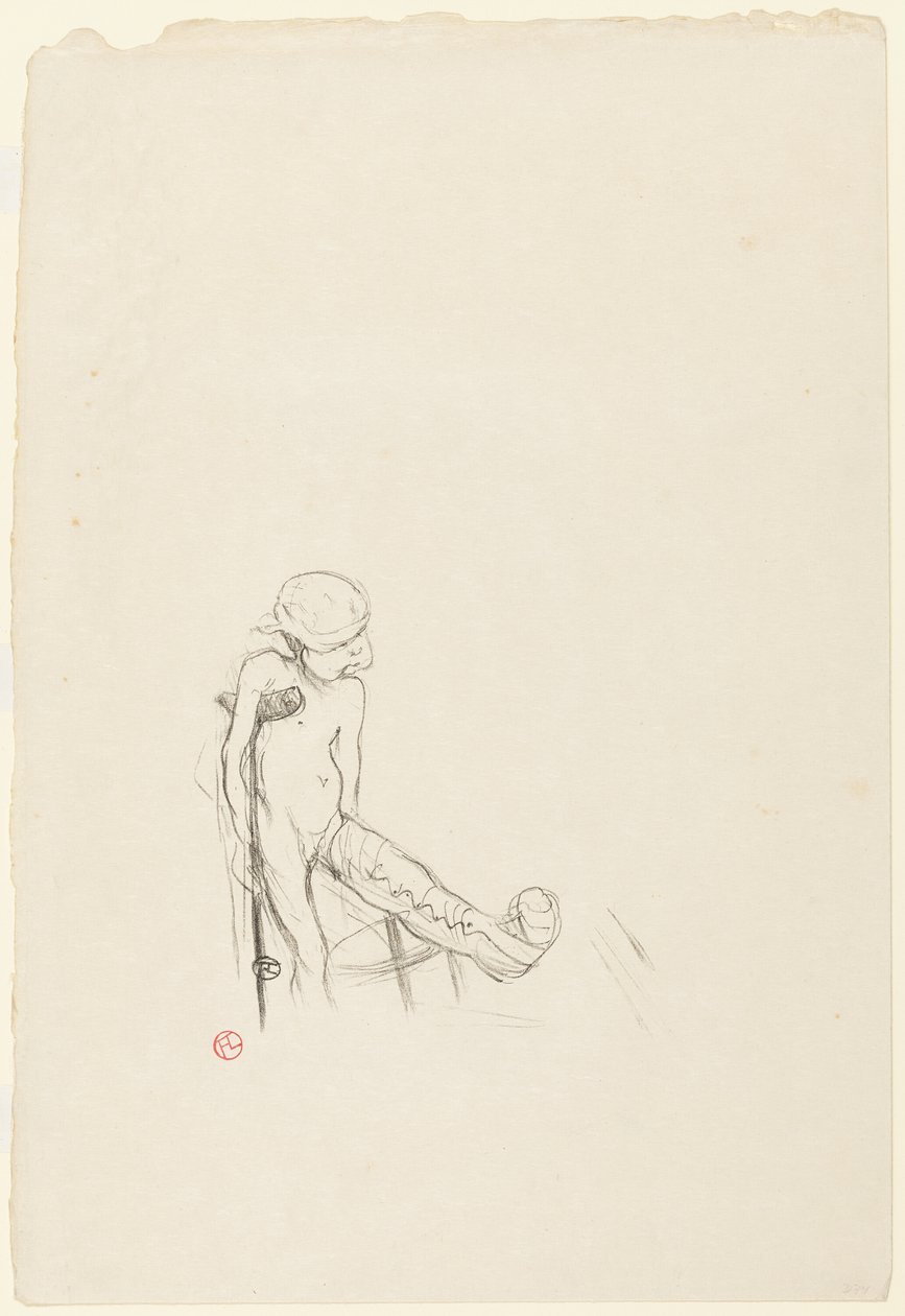 Eros Geweend door Henri de Toulouse Lautrec