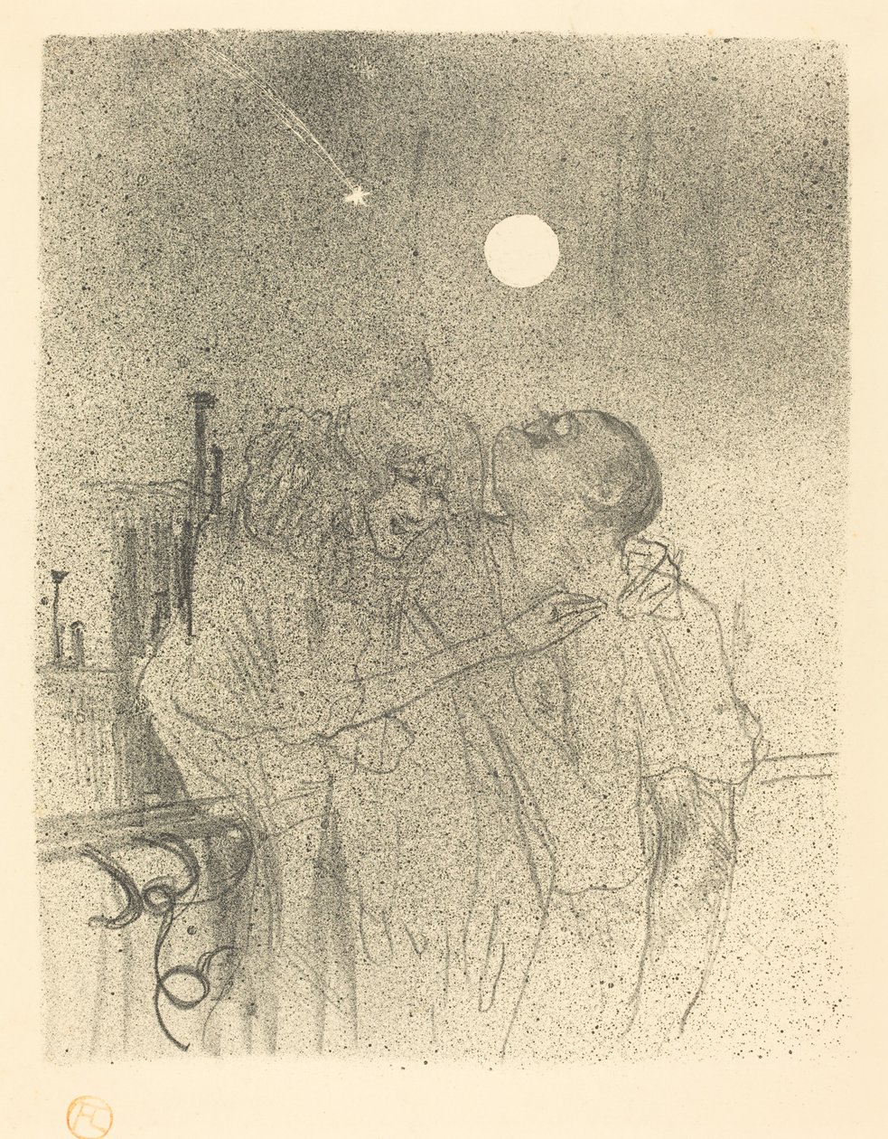 Vallende sterren, 1895 door Henri de Toulouse Lautrec
