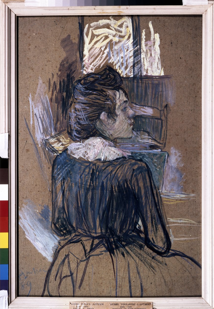 Vrouw bij het raam door Henri de Toulouse Lautrec