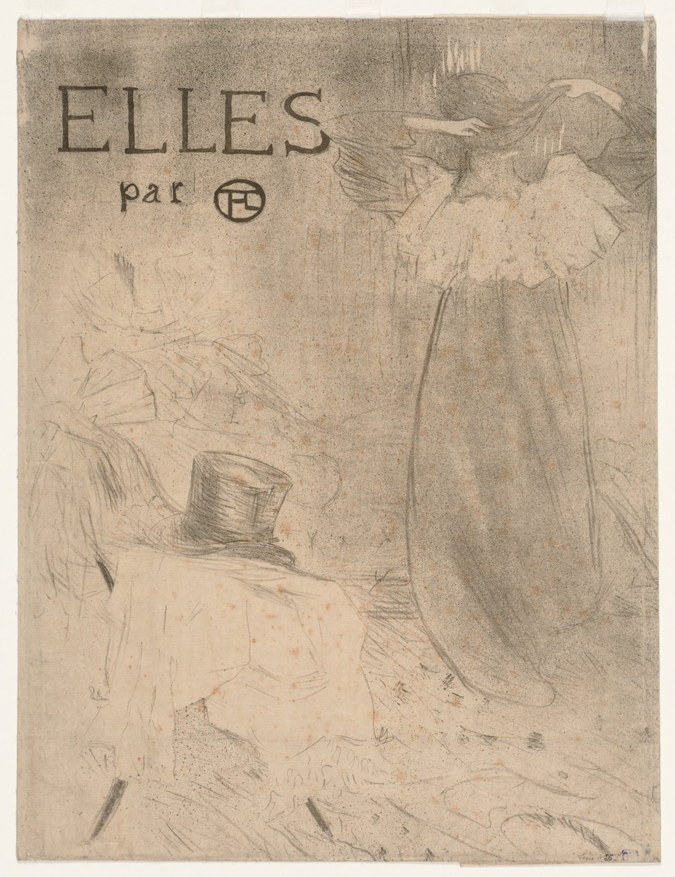 Map voor Frontispice van Elles, 1896 door Henri de Toulouse Lautrec