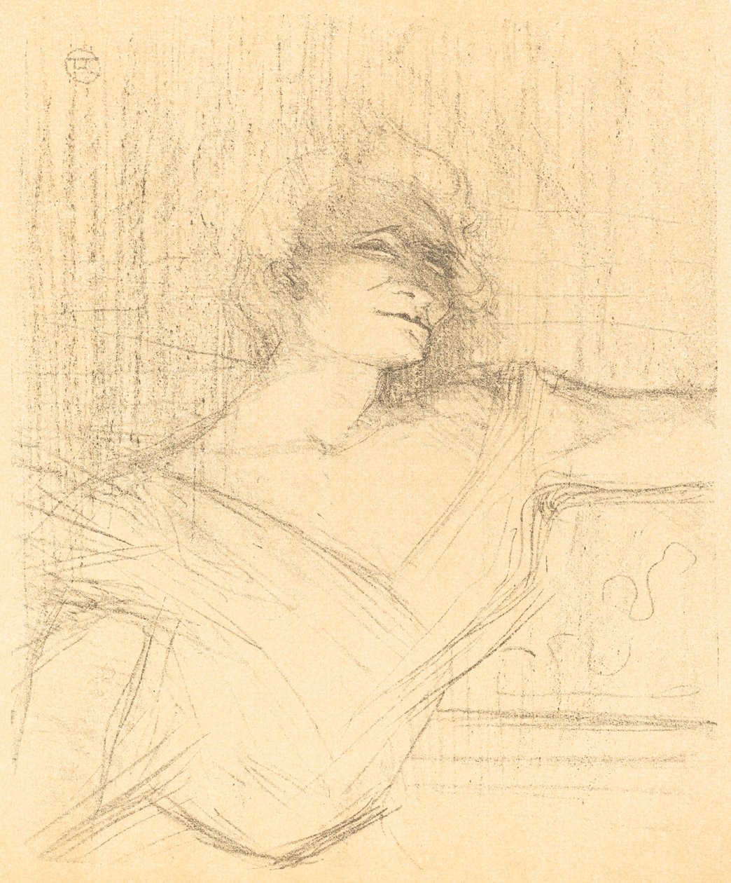 In "La glu" door Henri de Toulouse Lautrec