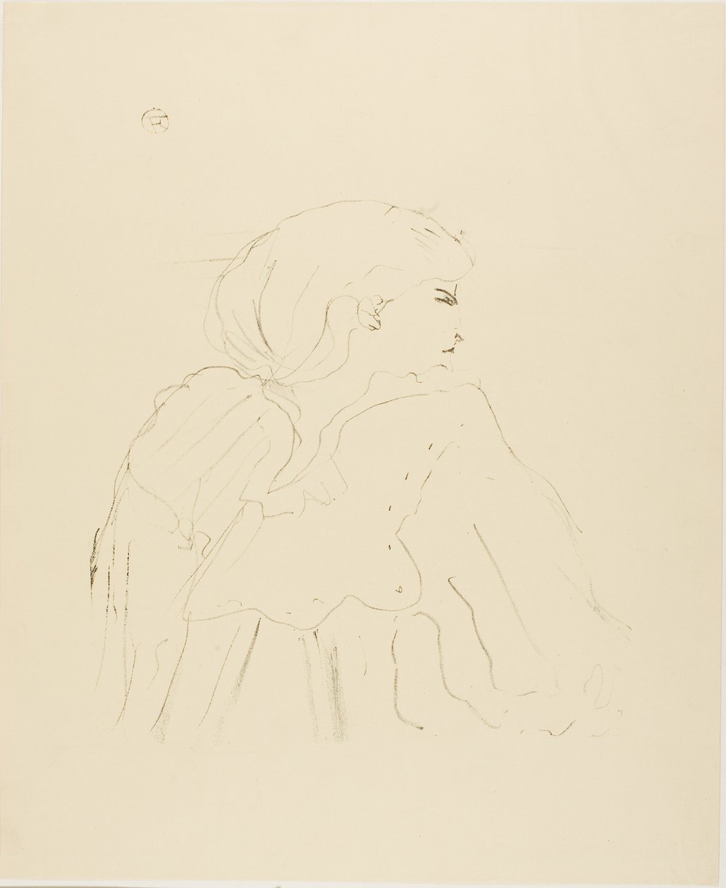 Jane Hading, uit Treize Lithographies door Henri de Toulouse Lautrec