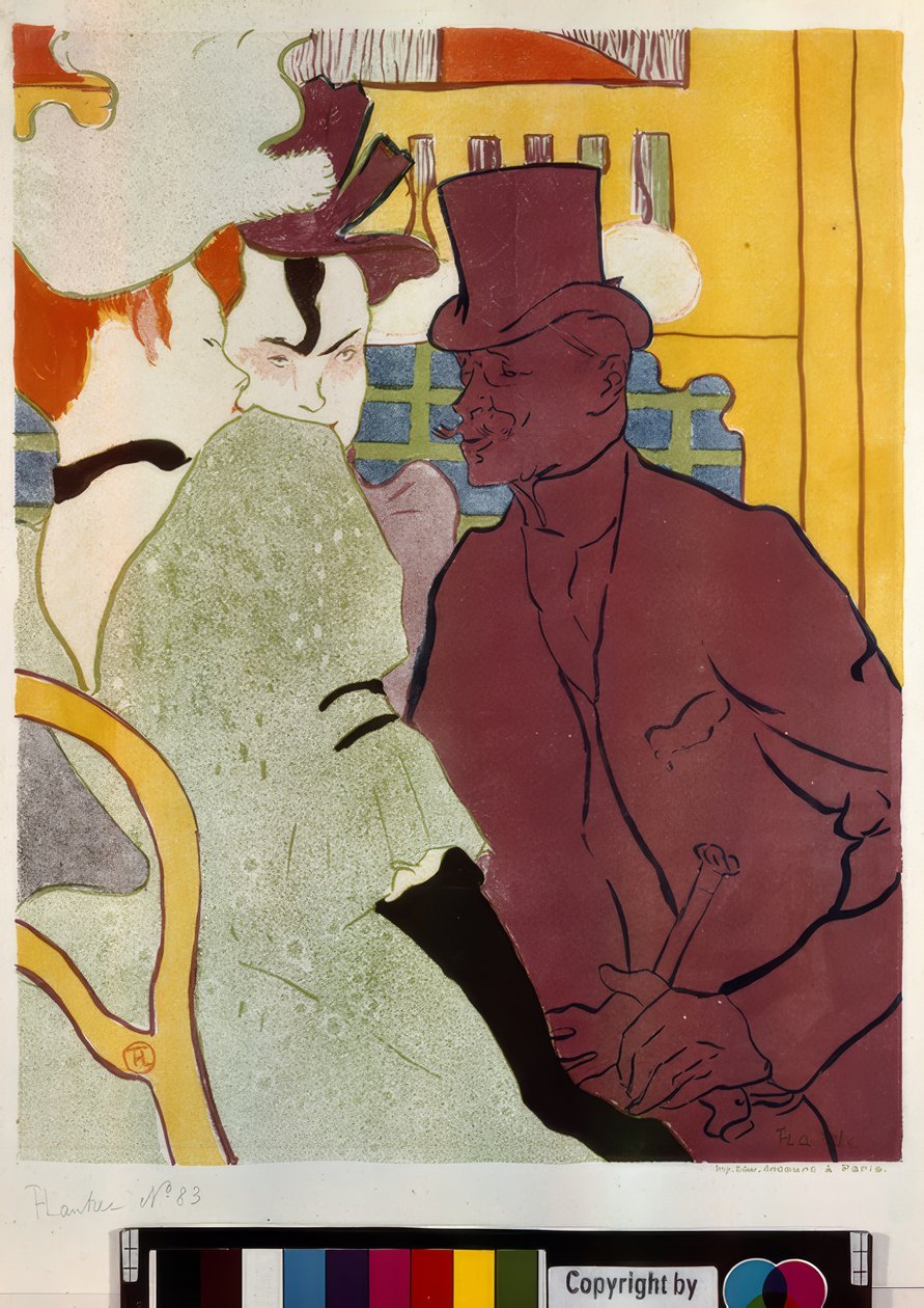 De Engelsman in de Moulin Rouge door Henri de Toulouse-Lautrec