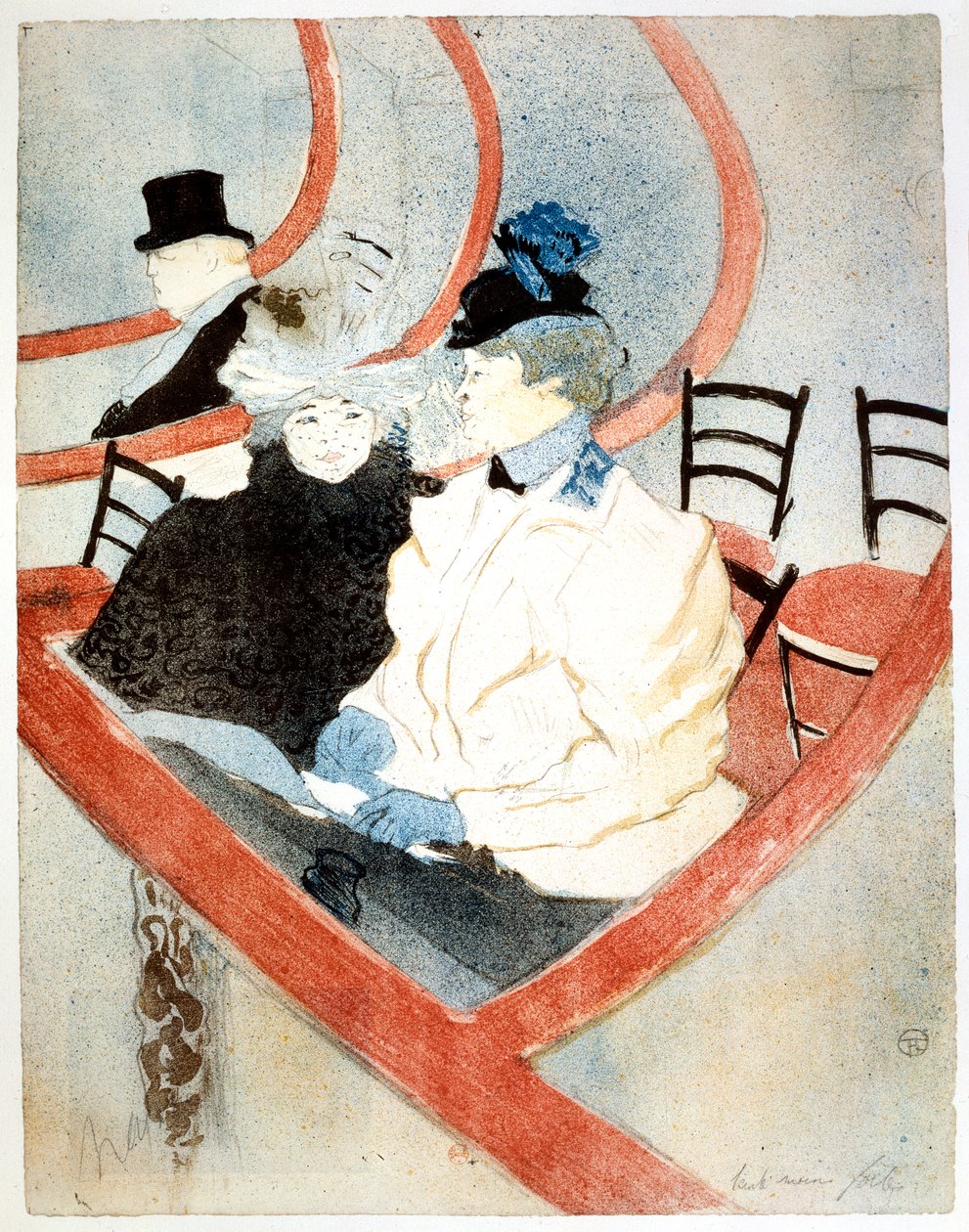 La Grande Loge De Koninklijke Loge, 1896-1897 door Henri de Toulouse Lautrec