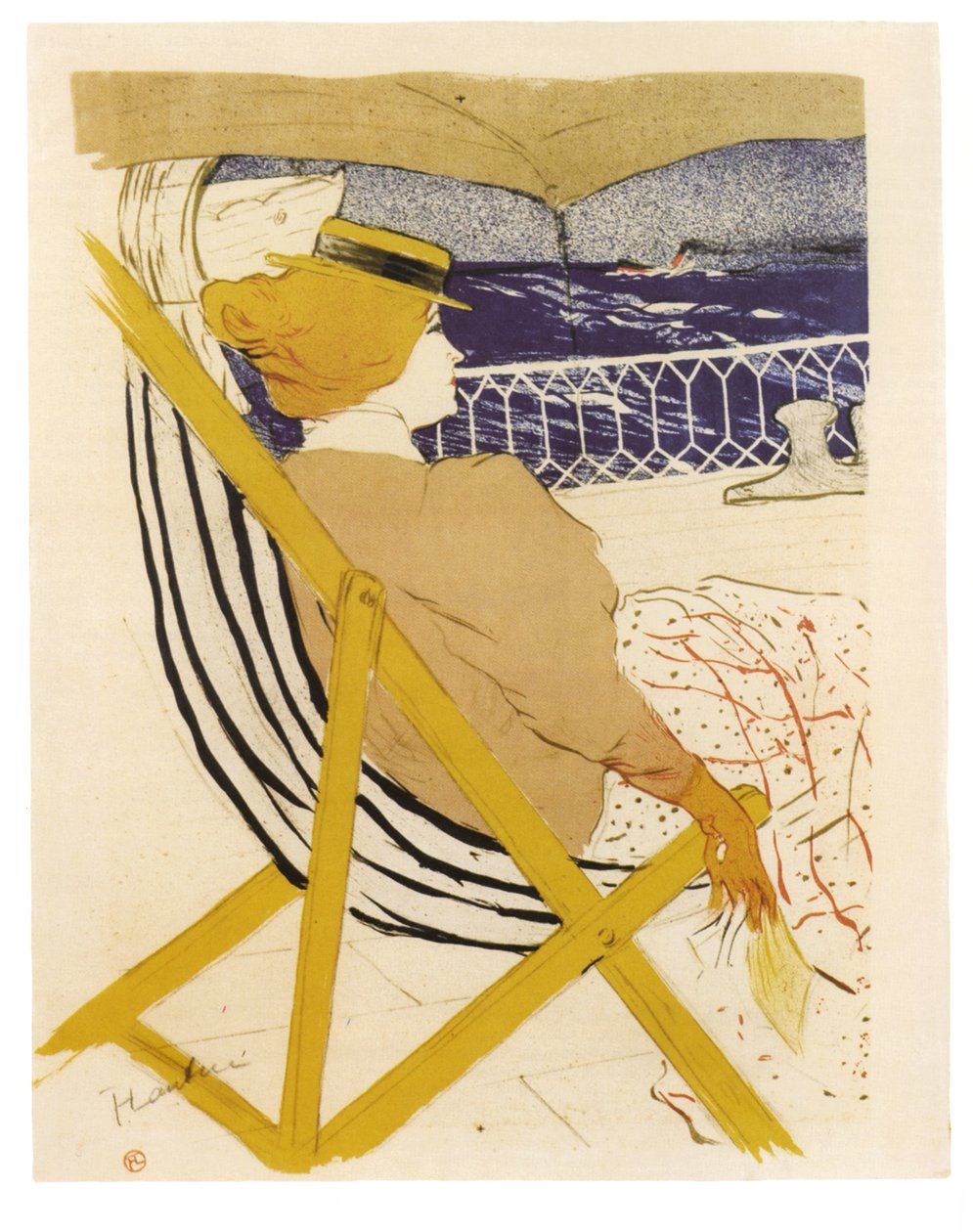 La Passagère du 54 ou Promenade en Yacht door Henri de Toulouse Lautrec