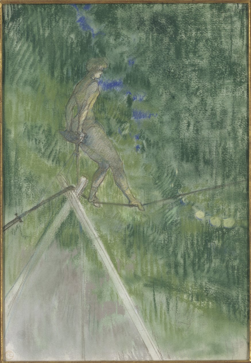 De Koorddanseres door Henri de Toulouse Lautrec