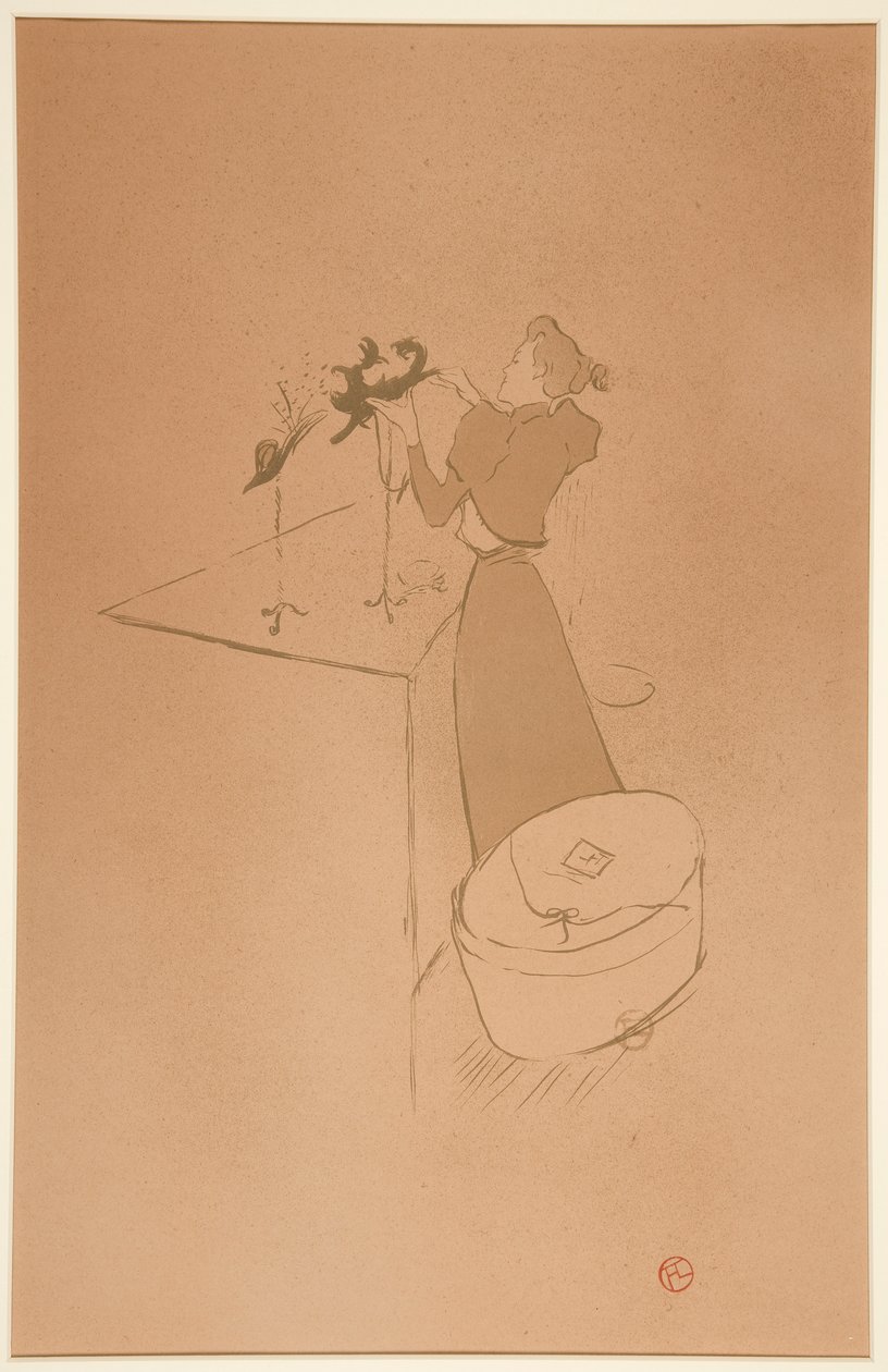 De Modiste, Renée Vert door Henri de Toulouse Lautrec