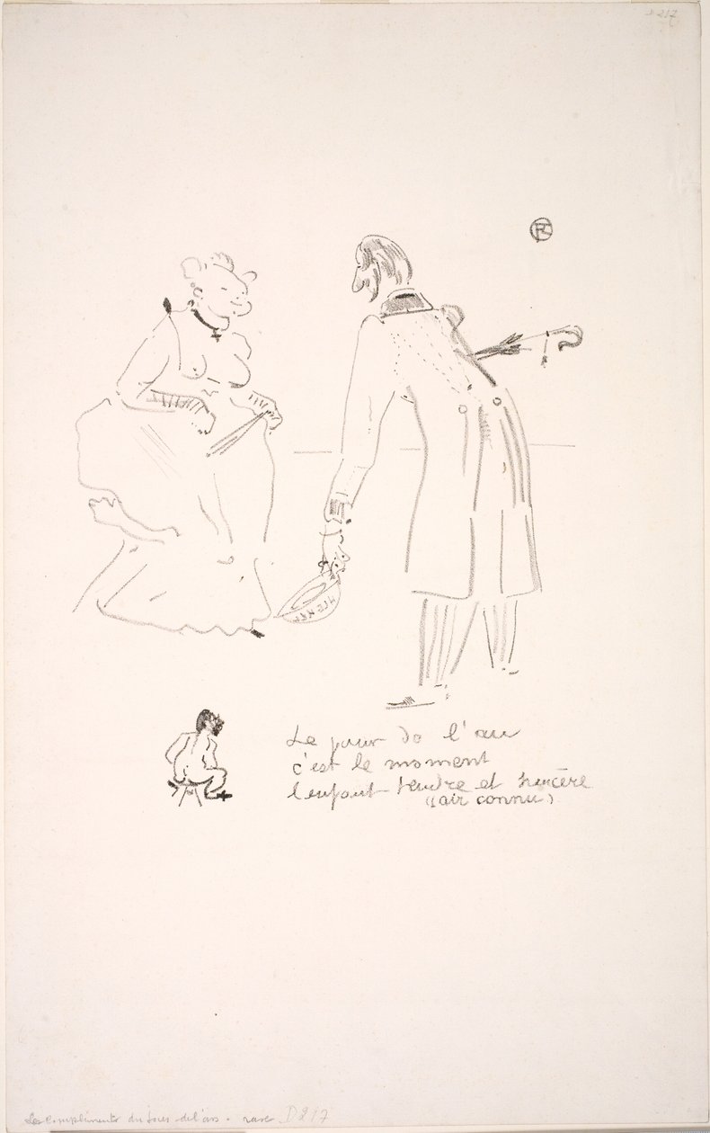 De nieuwjaarswens door Henri de Toulouse Lautrec