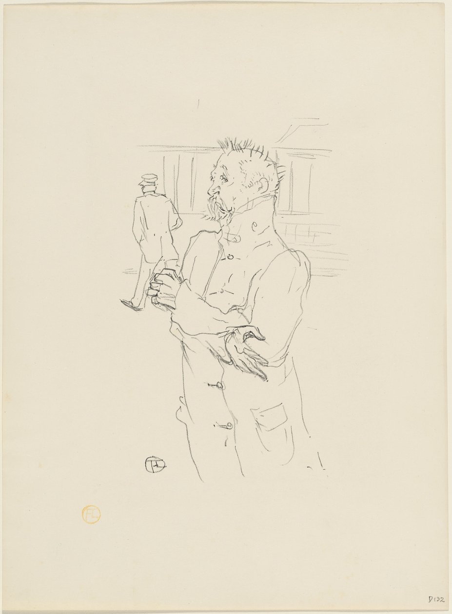 De Dwaas door Henri de Toulouse Lautrec