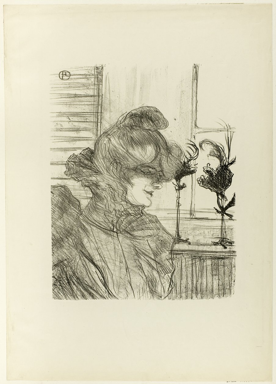Le Margoin (Mademoiselle Louise Blouet) door Henri de Toulouse Lautrec