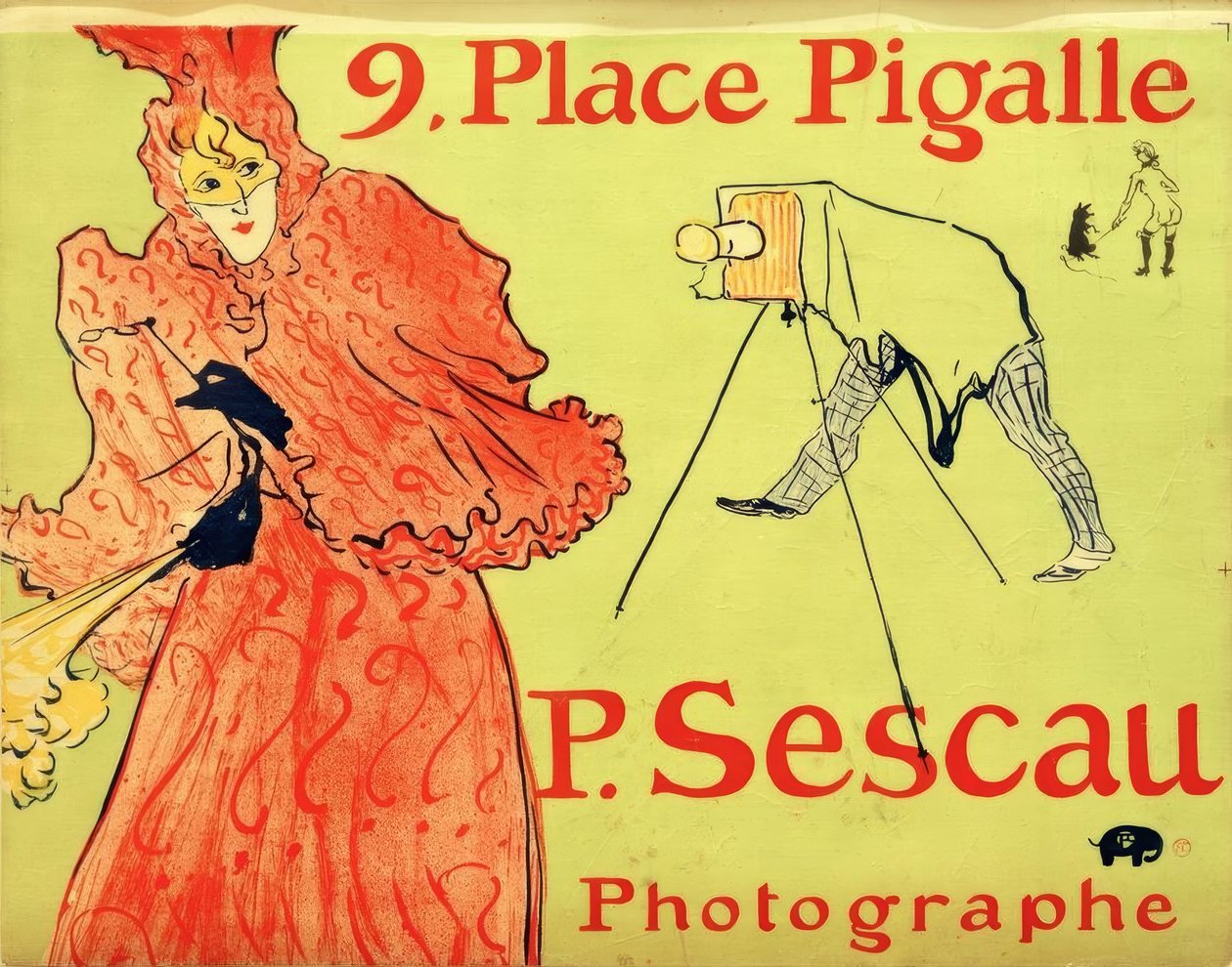 De fotograaf Sescau door Henri de Toulouse Lautrec