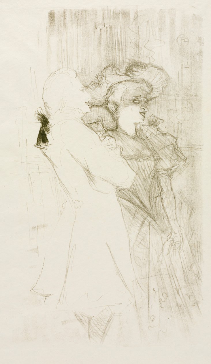 Lender en Auguez in Het lied van het fortuin, 1895 door Henri de Toulouse Lautrec
