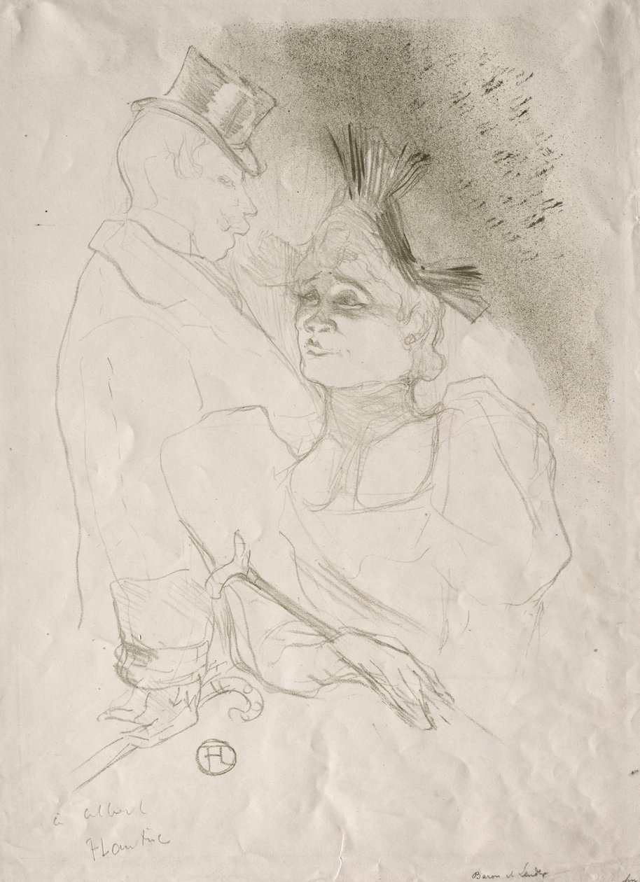 Lener en baron door Henri de Toulouse Lautrec