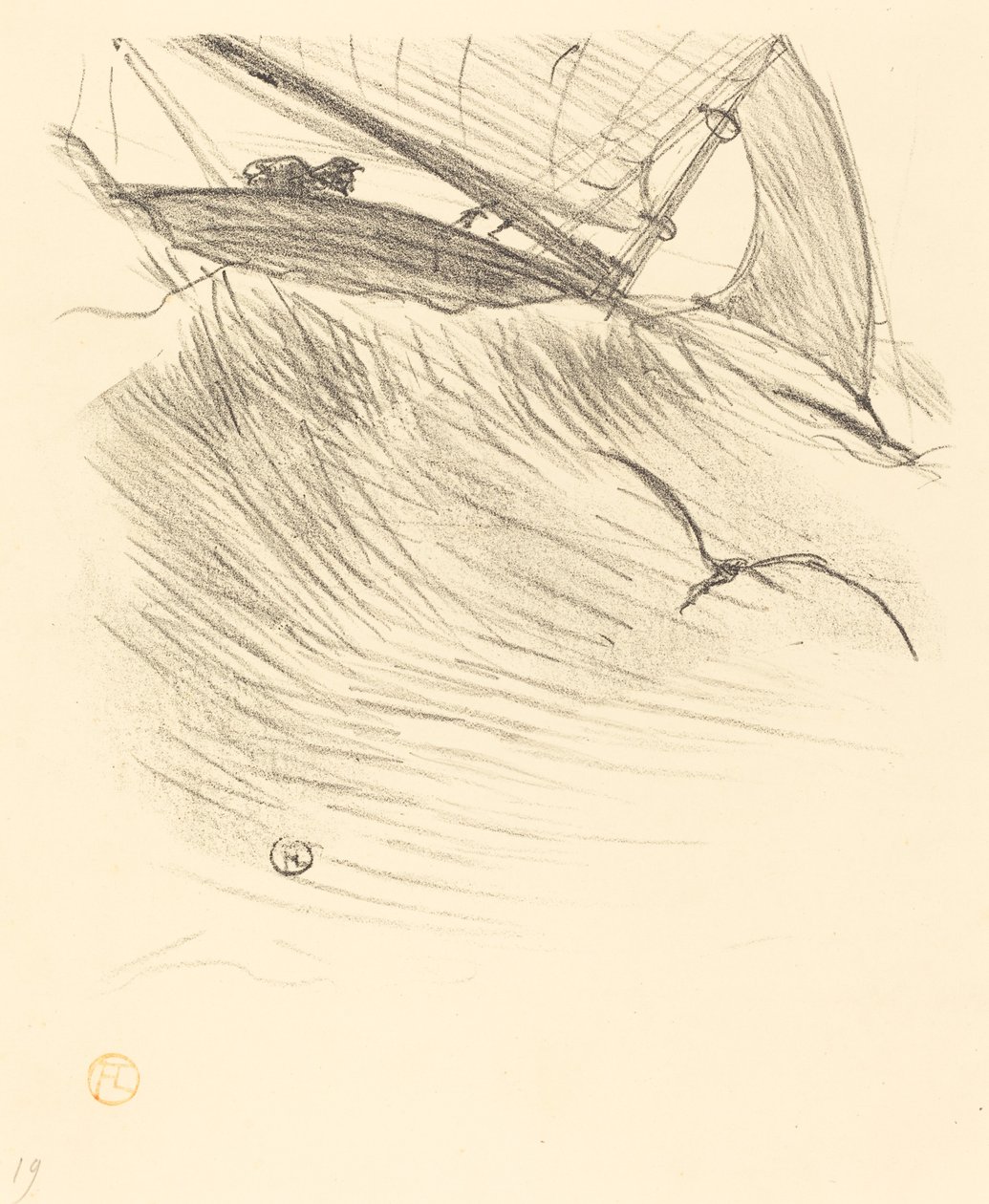 De Zeezwaluwen, 1895 door Henri de Toulouse Lautrec