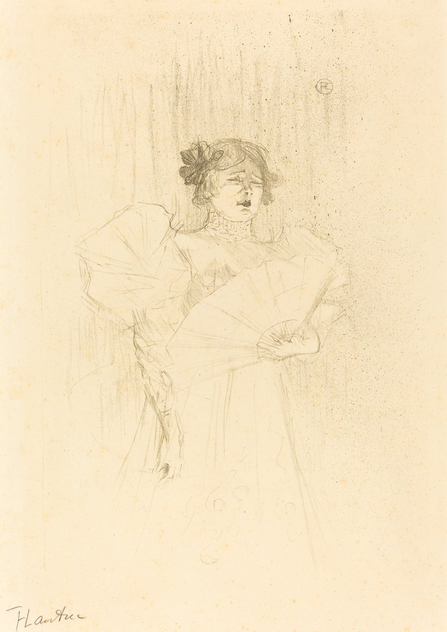 Luce Myres van voren, 1895 door Henri de Toulouse Lautrec