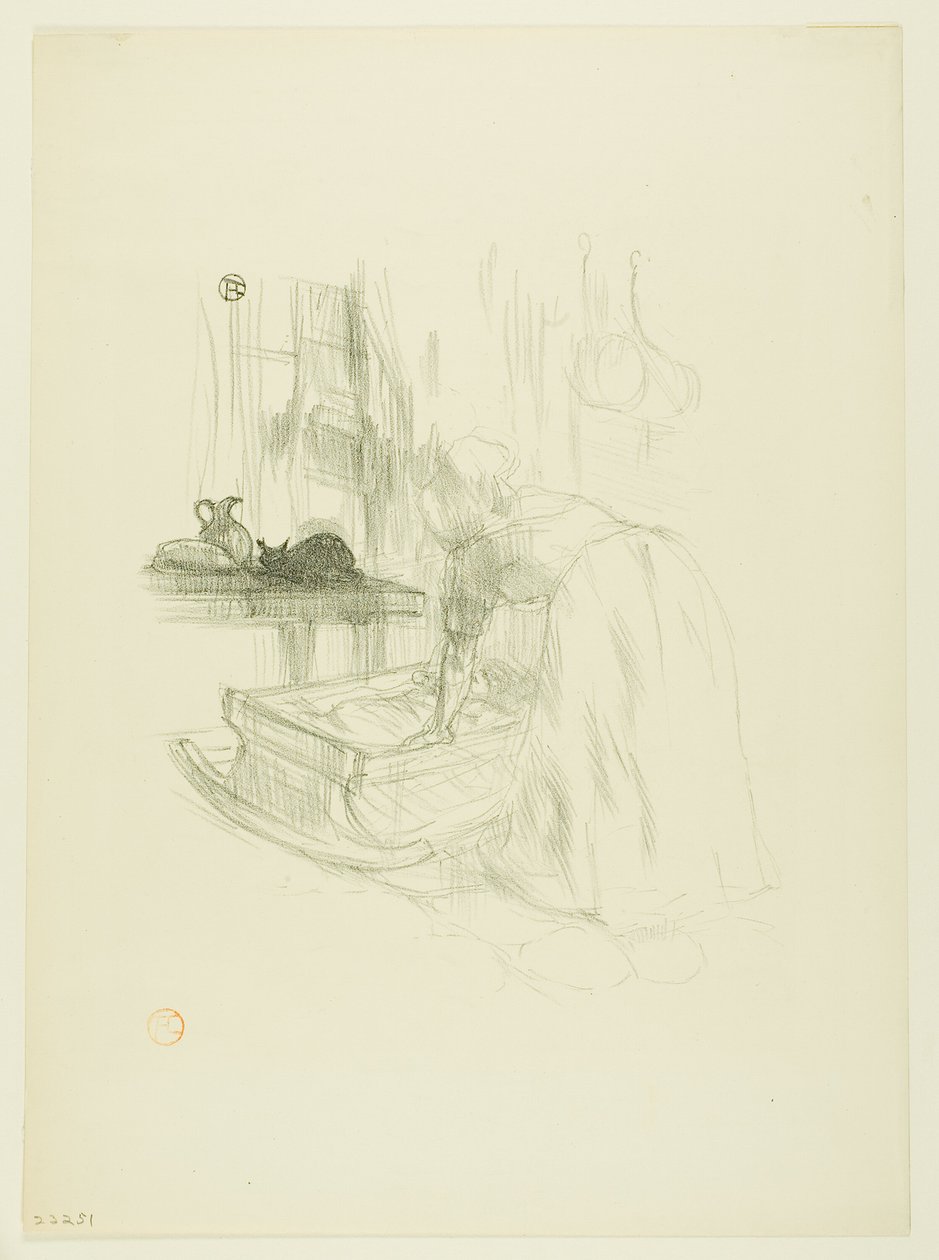 Wiegelied, uit Mélodies de Désiré Dihau door Henri de Toulouse Lautrec