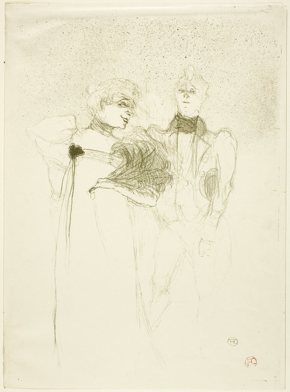 Mademoiselle Lender, in Madam Satan door Henri de Toulouse Lautrec