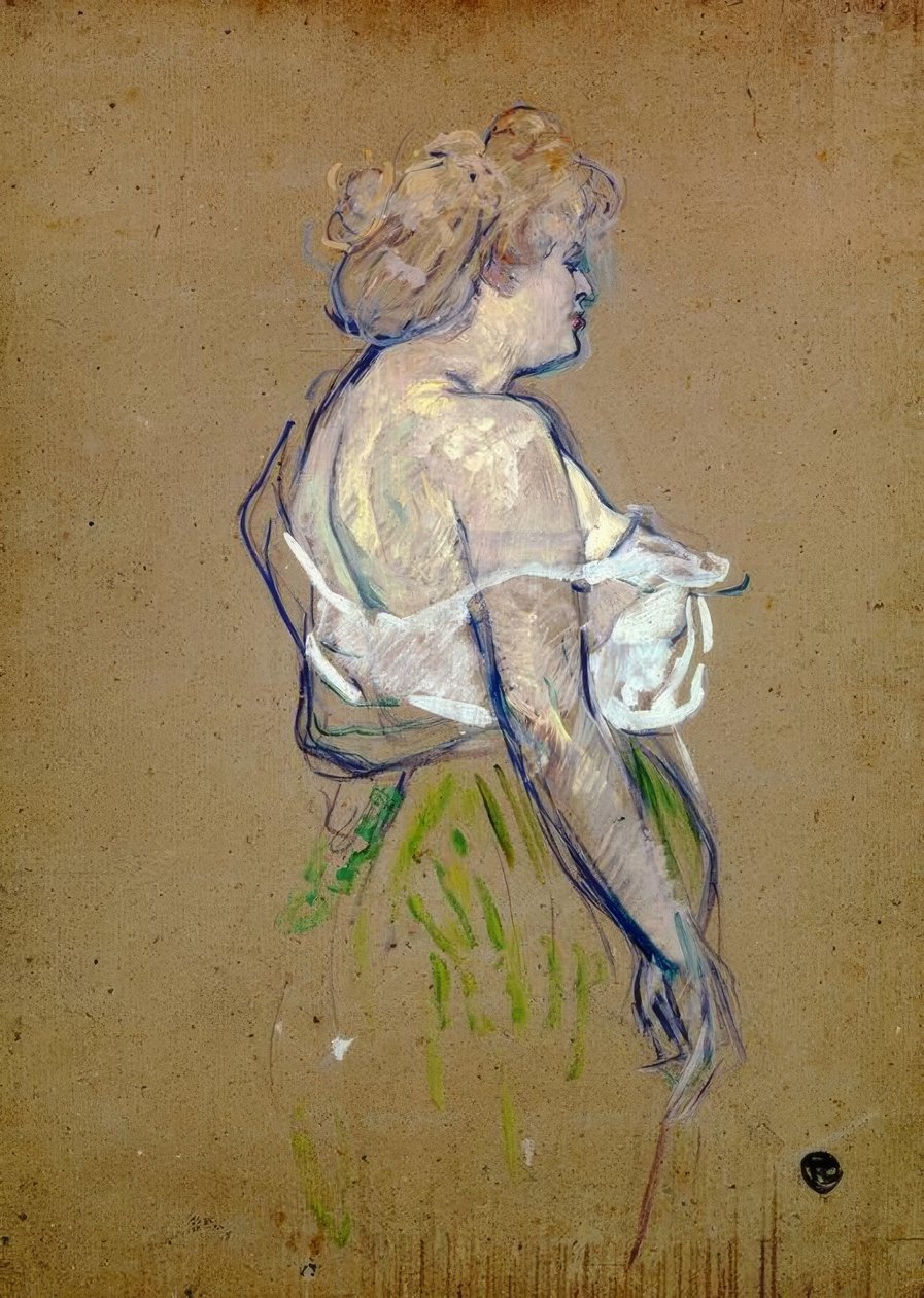 Juffrouw Lucie Bellanger door Henri de Toulouse Lautrec