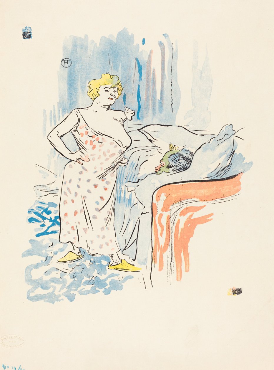 Man en vrouw door Henri de Toulouse Lautrec