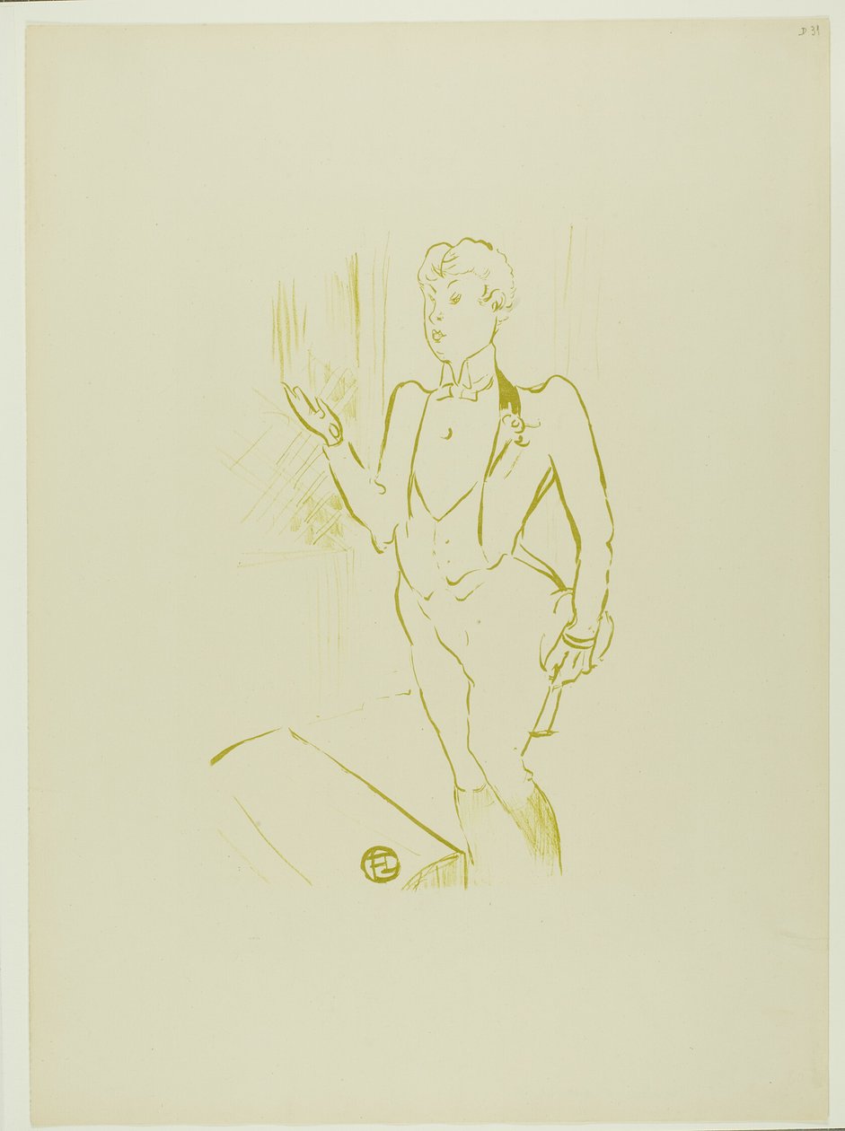 Mary Hamilton, van Le Café-Concert door Henri de Toulouse Lautrec