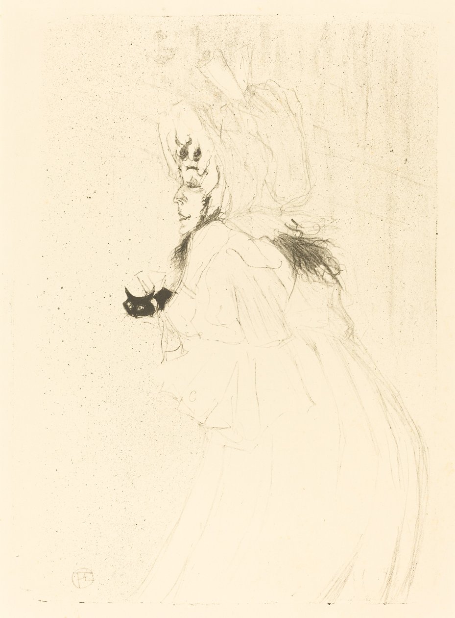 May Belfort buigend door Henri de Toulouse Lautrec