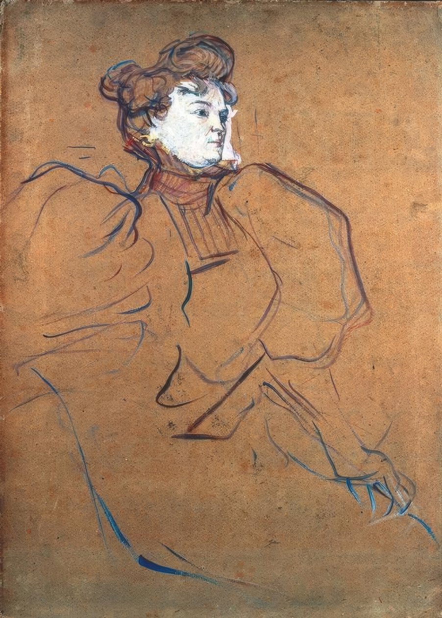 Misia Natanson door Henri de Toulouse Lautrec
