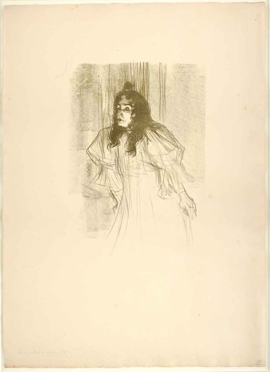Miss May Belfort en Cheveux door Henri de Toulouse Lautrec