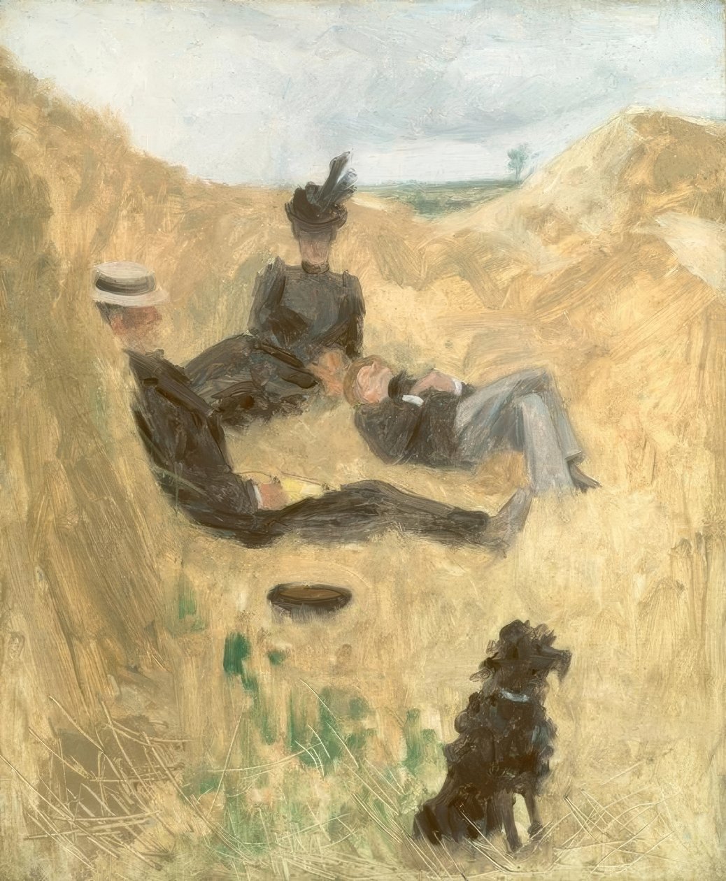Partij op het platteland door Henri de Toulouse Lautrec