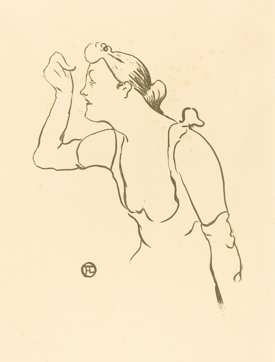 Paula Brébion door Henri de Toulouse Lautrec