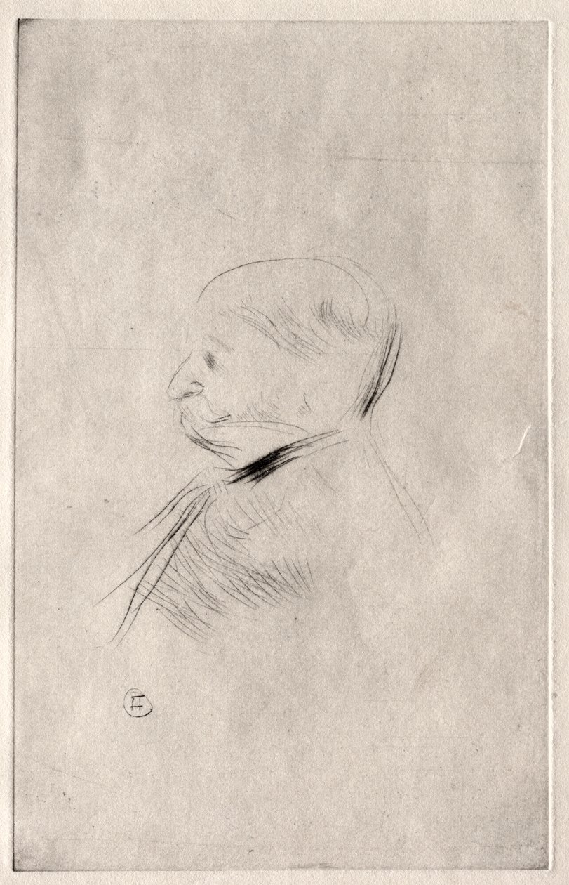 Portret van M. X. door Henri de Toulouse Lautrec
