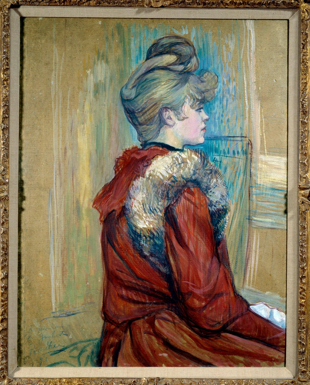 Portret van een meisje met bont (studie voor 