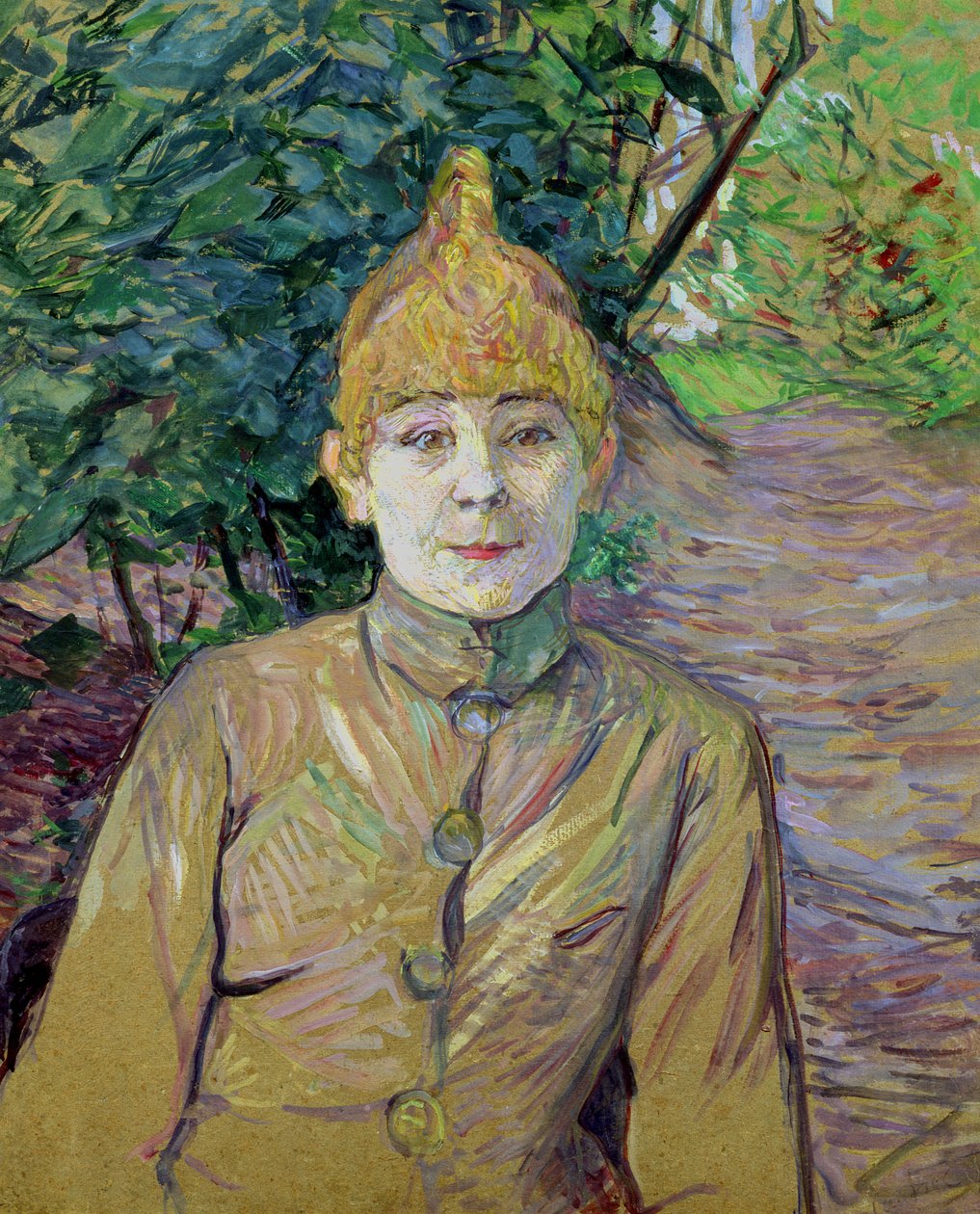 Portret van een vrouw, mogelijk de Franse danseres Louise Weber bekend als 