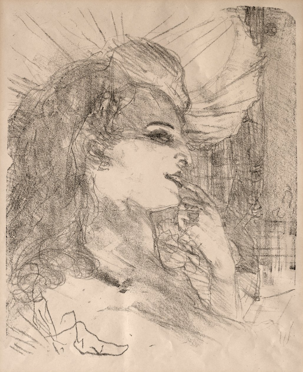 Portretten van acteurs en actrices: Dertien lithografieën: Anna Held, 1898 door Henri de Toulouse Lautrec