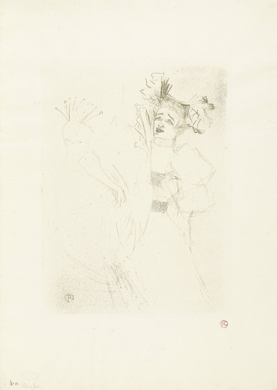Portret van actrice Marcelle Lender in de opera Chilpéric door Henri de Toulouse Lautrec