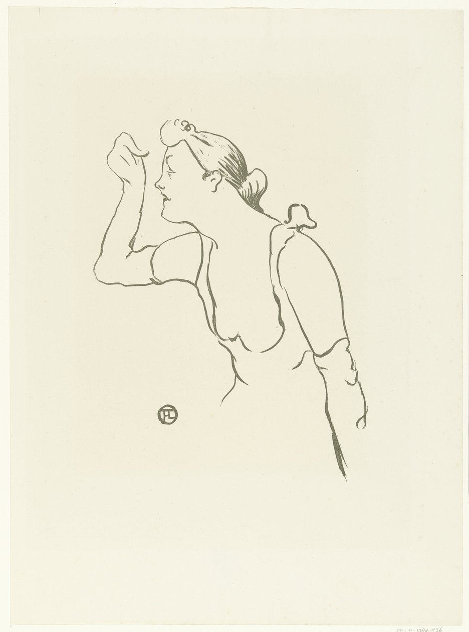 Portret van zangeres Paula Brebion door Henri de Toulouse Lautrec